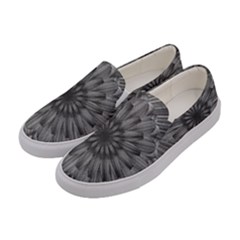 Sunflower Print Women s Canvas Slip Ons by NSGLOBALDESIGNS2