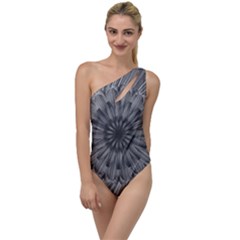 Sunflower Print To One Side Swimsuit