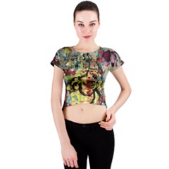 Little Bird Crew Neck Crop Top by bestdesignintheworld