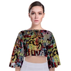 Little Bird Tie Back Butterfly Sleeve Chiffon Top