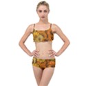 Yellow Zinnias Layered Top Bikini Set View1