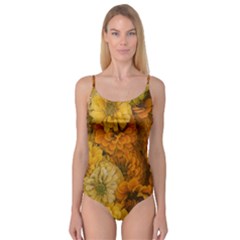 Yellow Zinnias Camisole Leotard  by bloomingvinedesign