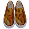 Yellow Zinnias Kids  Canvas Slip Ons View1