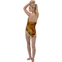 Yellow Zinnias Go with the Flow One Piece Swimsuit View2