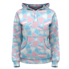 Transgender Pride Hearts; A Cute Trans Pride Motif! Women s Pullover Hoodie by PrideMarks