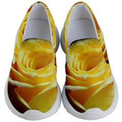 Soft Yellow Rose Kid s Lightweight Slip Ons by bloomingvinedesign