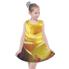 Soft Yellow Rose Kids  Summer Dress by bloomingvinedesign