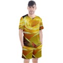 Soft Yellow Rose Men s Mesh Tee and Shorts Set View1