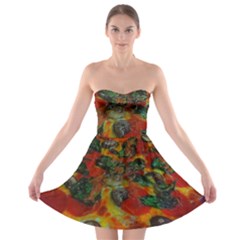 Pizza Strapless Bra Top Dress by bloomingvinedesign