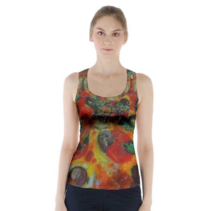 Pizza Racer Back Sports Top