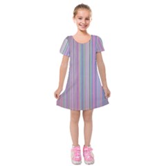 Broken Tv Screen Kids  Short Sleeve Velvet Dress by dressshop