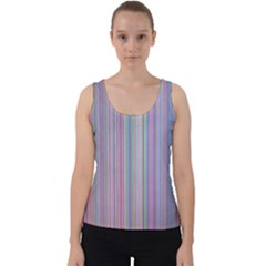 Broken Tv Screen Velvet Tank Top