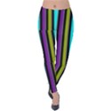 Retro Stripe 1 Vertical Retro Stripe 1 Velvet Leggings View1