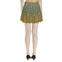 Gold Jungle And Paradise Liana Flowers Pleated Mini Skirt View2