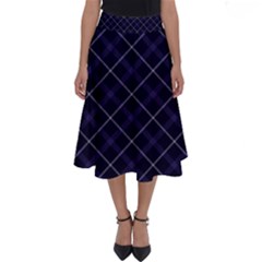 Blue Plaid  Perfect Length Midi Skirt by dressshop