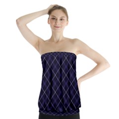 Blue Plaid  Strapless Top by dressshop