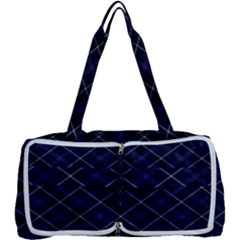 Blue Plaid  Multi Function Bag