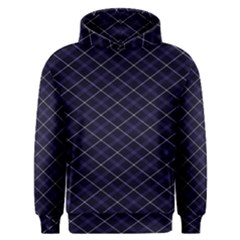 Blue Plaid  Men s Overhead Hoodie by dressshop