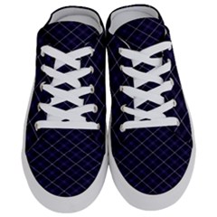 Blue Plaid  Half Slippers