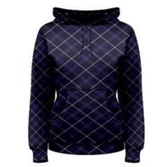 Blue Plaid  Women s Pullover Hoodie by dressshop