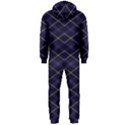 Blue Plaid  Hooded Jumpsuit (Men)  View2