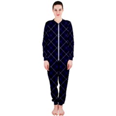 Blue Plaid  Onepiece Jumpsuit (ladies)  by dressshop