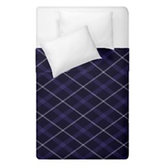 Blue Plaid  Duvet Cover Double Side (single Size) by dressshop