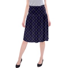 Blue Plaid  Midi Beach Skirt by dressshop