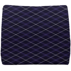 Blue Plaid  Seat Cushion