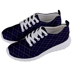 Blue Plaid  Men s Lightweight Sports Shoes by dressshop