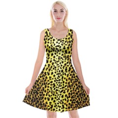 Leopard 1 Leopard A Reversible Velvet Sleeveless Dress by dressshop