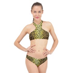 Leopard 1 Leopard A High Neck Bikini Set