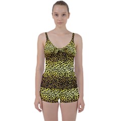 Leopard Version 2 Tie Front Two Piece Tankini by dressshop