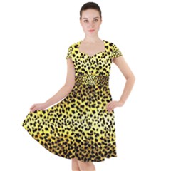 Leopard Version 2 Cap Sleeve Midi Dress