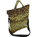 Leopard Version 2 Fold Over Handle Tote Bag View1