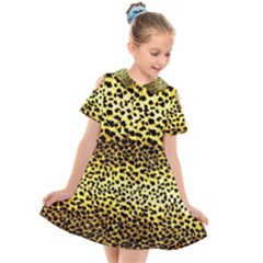 Leopard Version 2 Kids  Short Sleeve Shirt Dress by dressshop