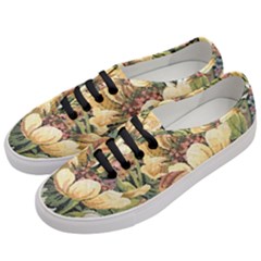 Retro Vintage Floral Women s Classic Low Top Sneakers by dressshop