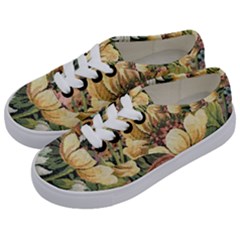 Retro Vintage Floral Kids  Classic Low Top Sneakers by dressshop