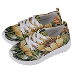 Retro Vintage Floral Kids  Lightweight Sports Shoes by dressshop