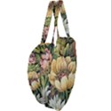 Retro Vintage Floral Giant Heart Shaped Tote View4