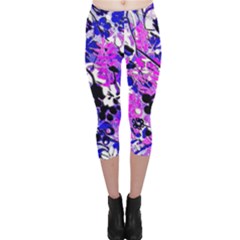 Floral Legging Floral Rug Capri Leggings  by dressshop