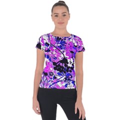 Floral Legging Floral Rug Short Sleeve Sports Top  by dressshop