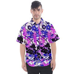 Floral Legging Floral Rug Men s Short Sleeve Shirt