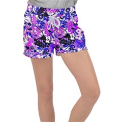 Floral Legging Floral Rug Women s Velour Lounge Shorts