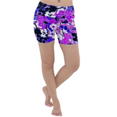 Floral Legging Floral Rug Lightweight Velour Yoga Shorts