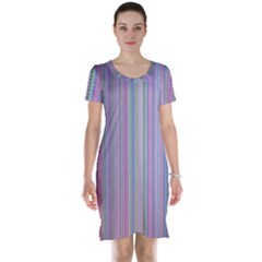 Rainbow Stripe Version 2 Short Sleeve Nightdress by dressshop