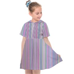 Rainbow Stripe Version 2 Kids  Sailor Dress