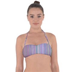 Broken Tv Screen Halter Bandeau Bikini Top by dressshop