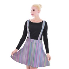 Broken Tv Screen Suspender Skater Skirt by dressshop