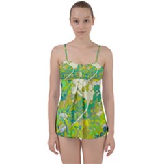 Floral 1 Abstract Babydoll Tankini Set by dressshop